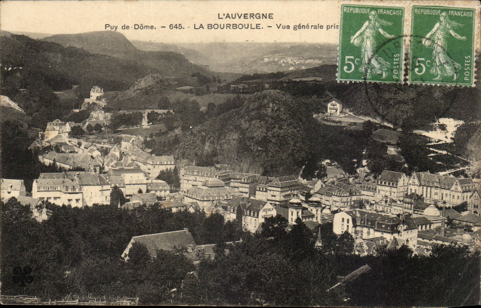 CPA Bourboule Ansicht