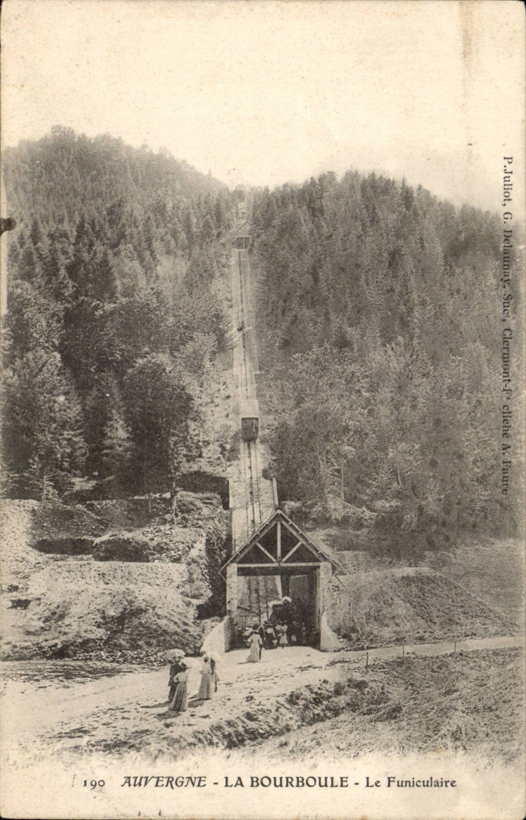 CPA funikulares Bourboule von Charlannes