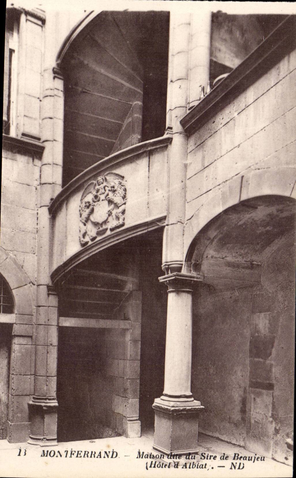 CPA Montferrand House known as of the Lord de Beaujeu Hotel of Albiat