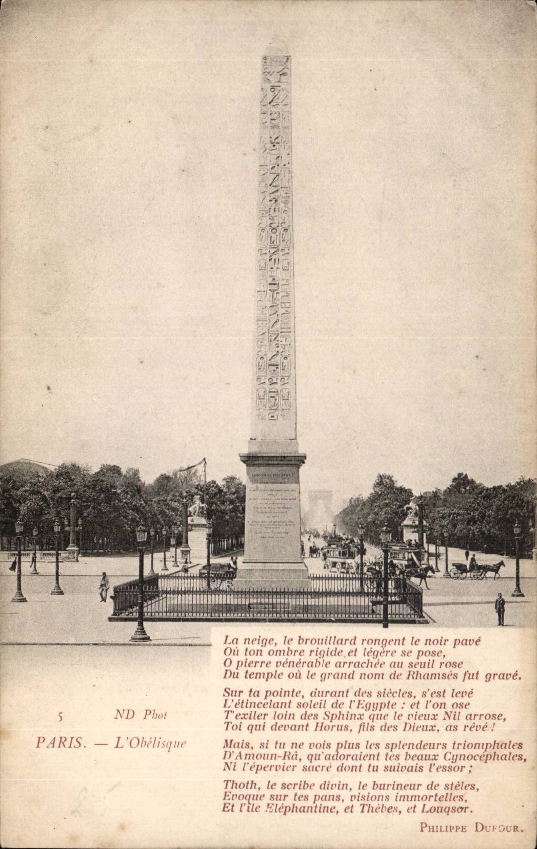 Paris 8 - Obelisk CPA