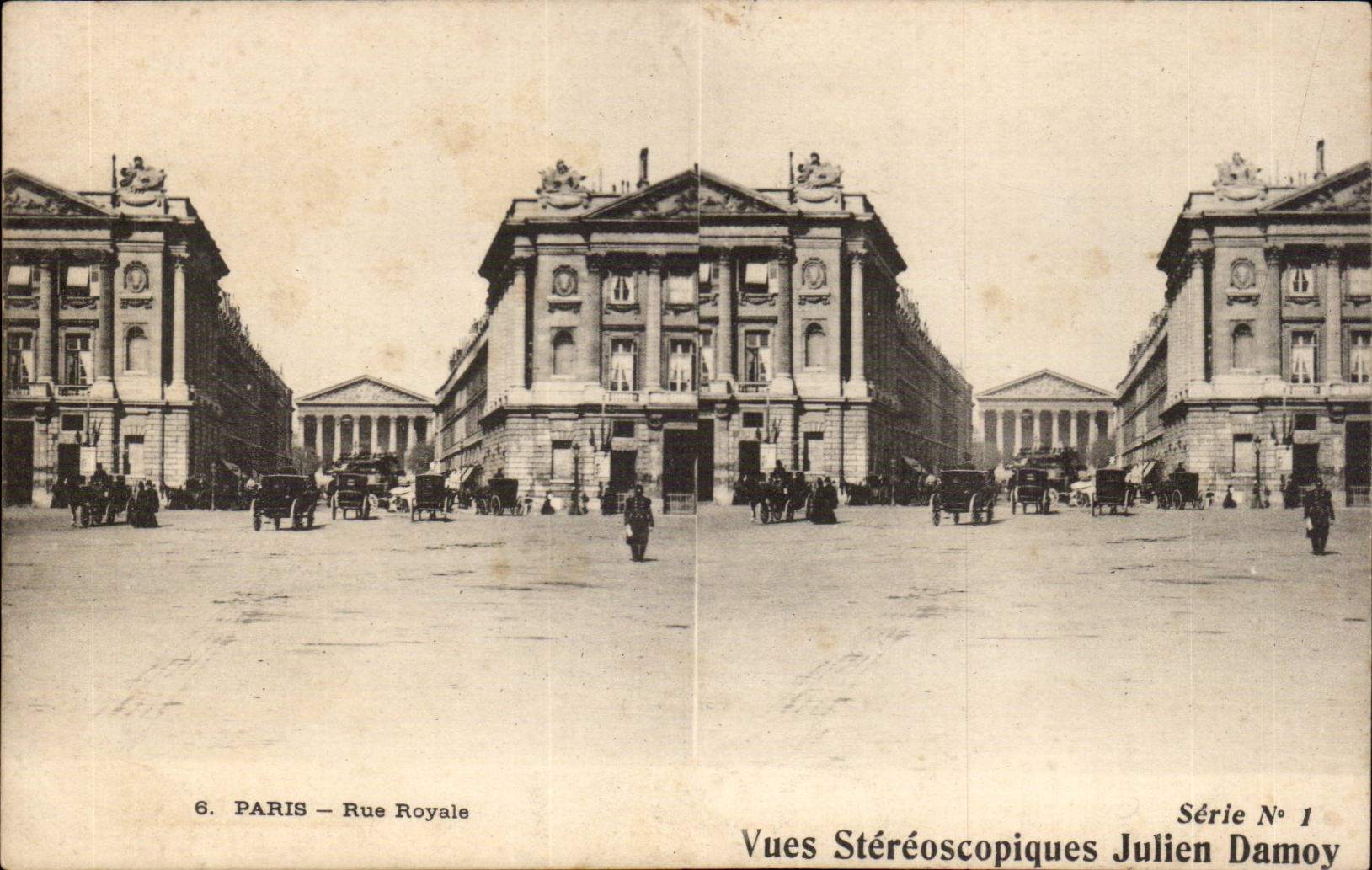 Paris 8 - Street Royal - Stereoscopic Sight - CPA
