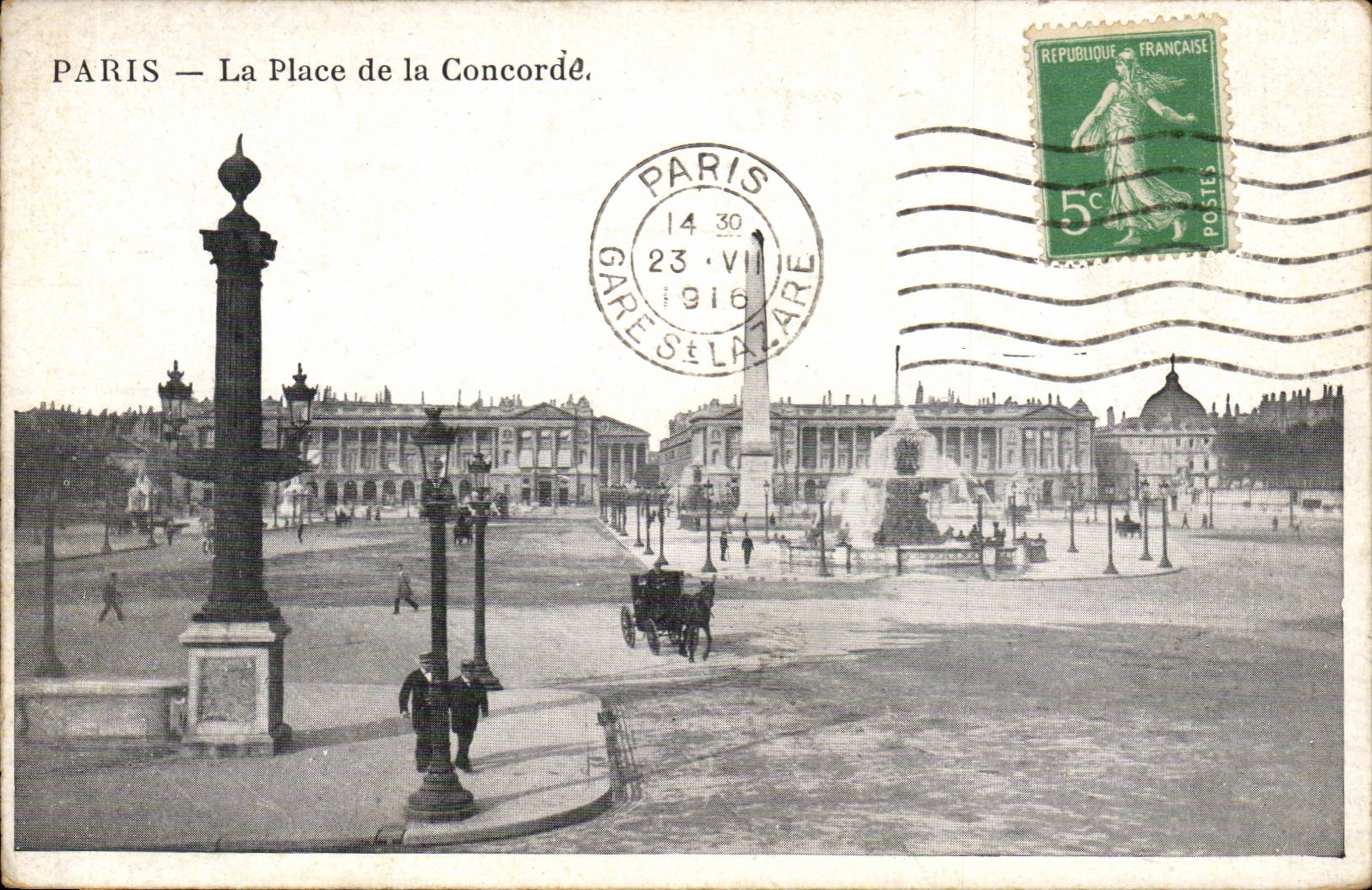 Paris 8 - The Place of the Harmony - CPA