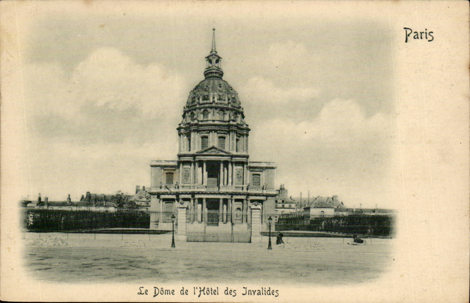 Paris 7 - The Dome of the Hotel of Invalides - CPA (relief map)