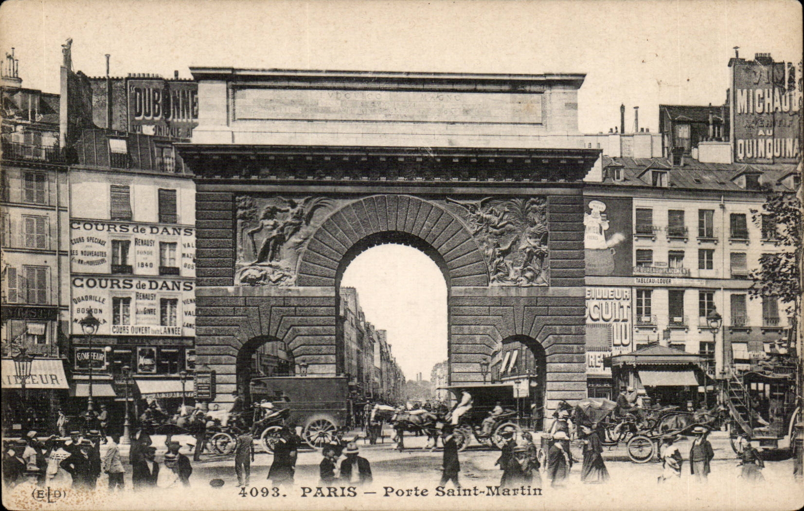 Paris 10 - Gate Saint Martin - CPA