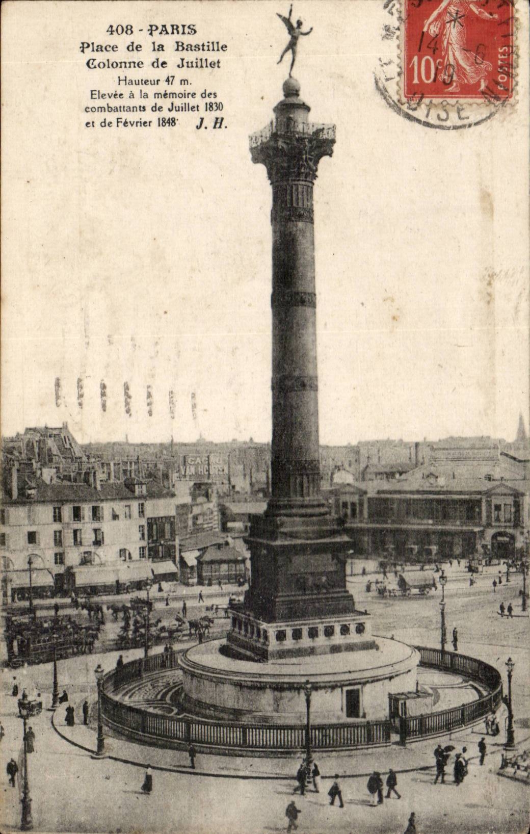 Paris 10 - Place Bastille - CPA