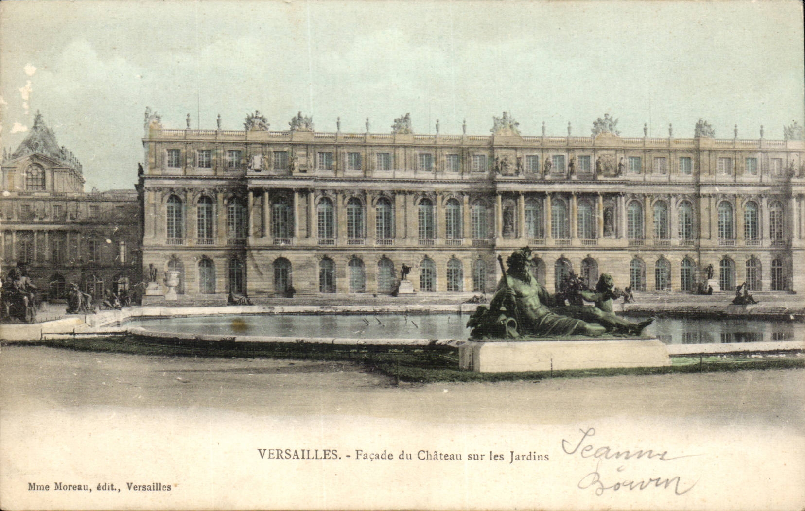 Versailles - Frontage of the Castle on the Gardens - CPA