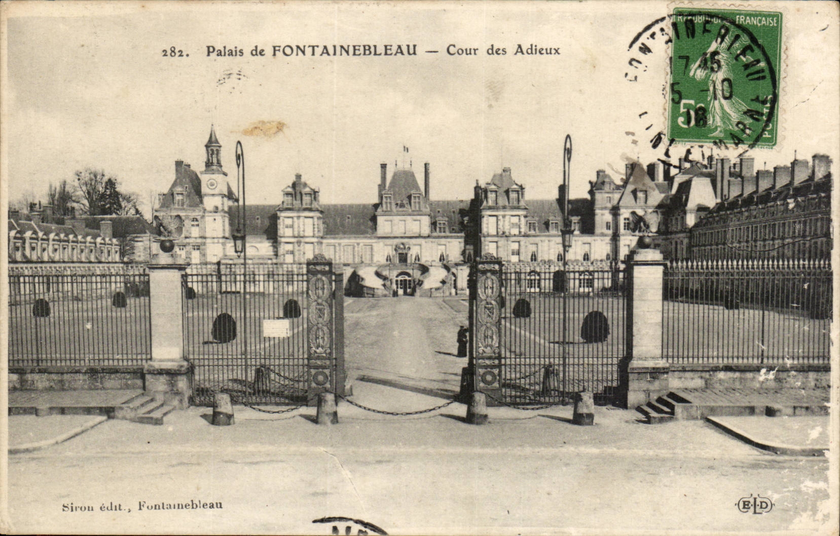 Fontainebleau - Court of the Good-byes - CPA