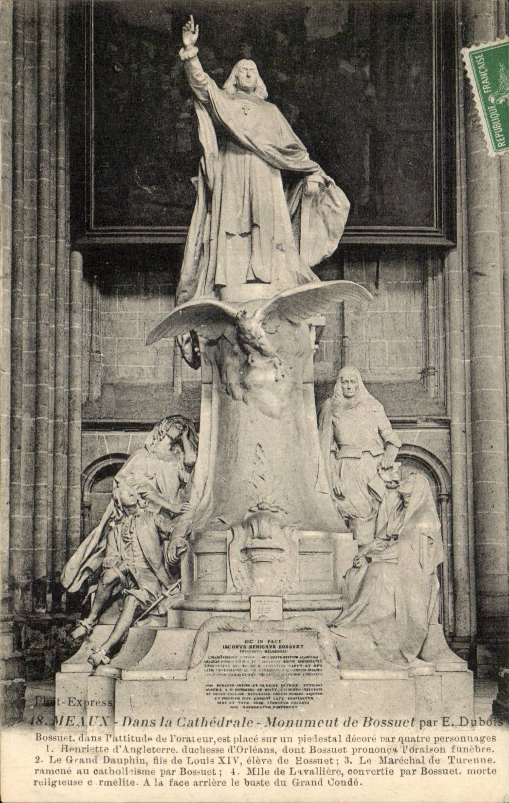 Meaux - In the Cathedral Monument of Bossnet - CPA