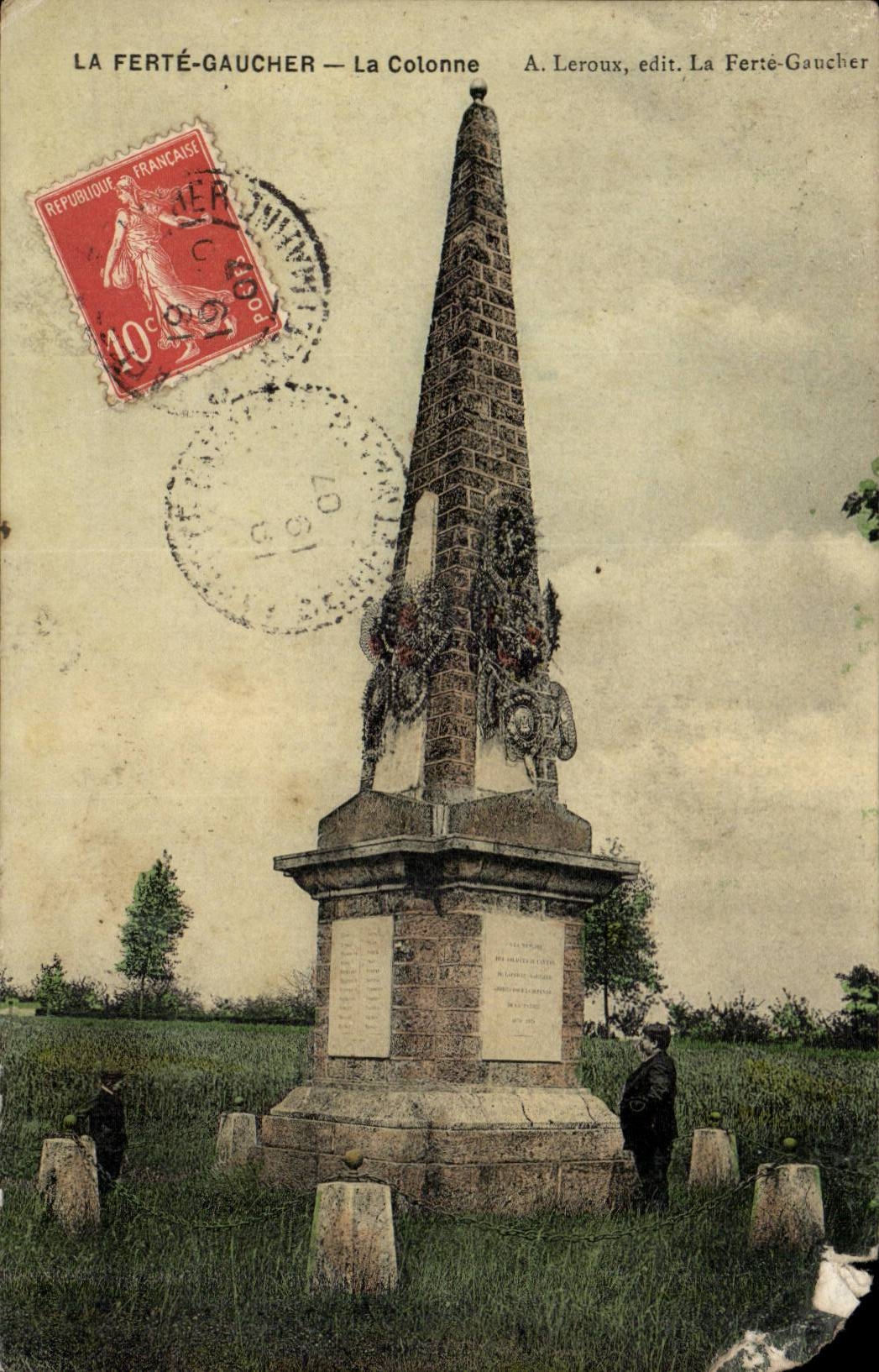 La Ferte Gaucher - the Column - CPA