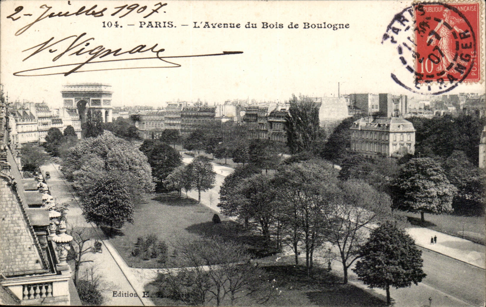 Paris 16 - L'Avenue du Bois de Boulogne - CPA 