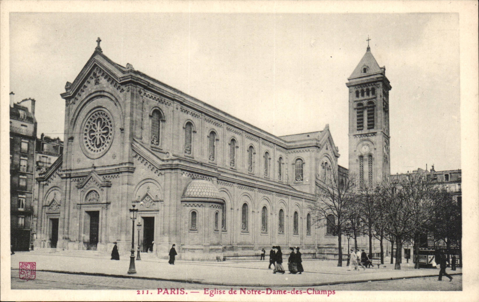 Paris CPA Church of Notre Dame of the Fields