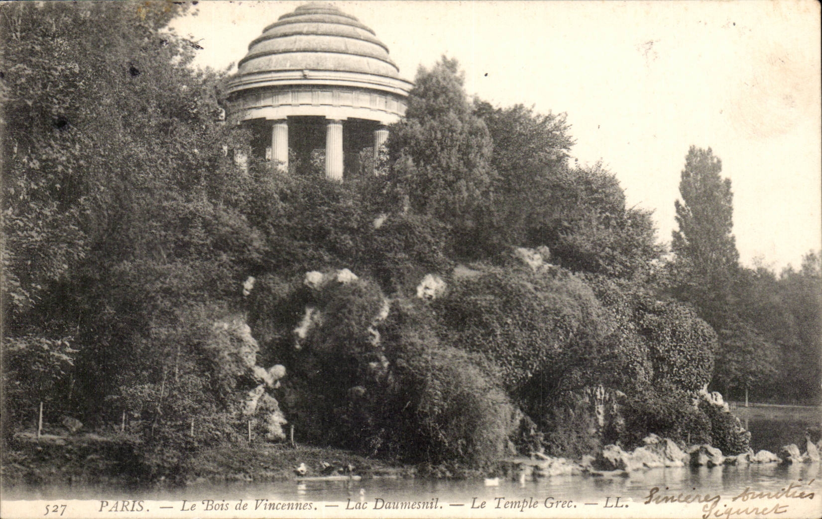 CPA Paris the wood of Vincennes the Greek temple