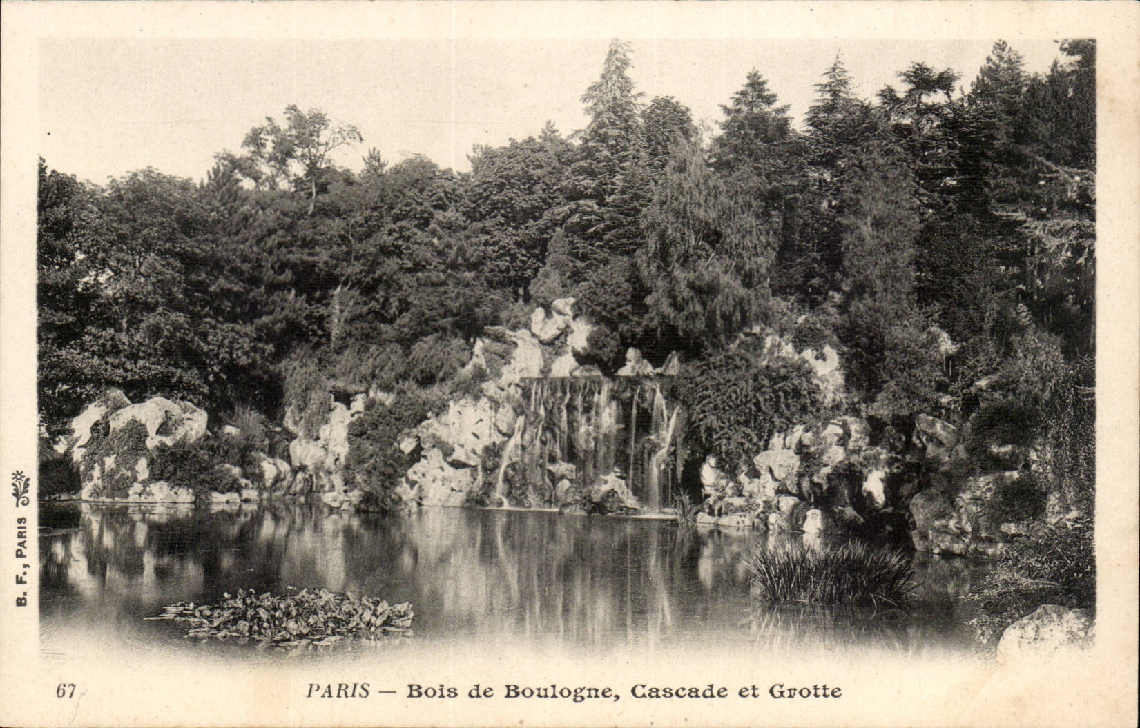 CPA Paris Bois de boulogne Cascade et grotte