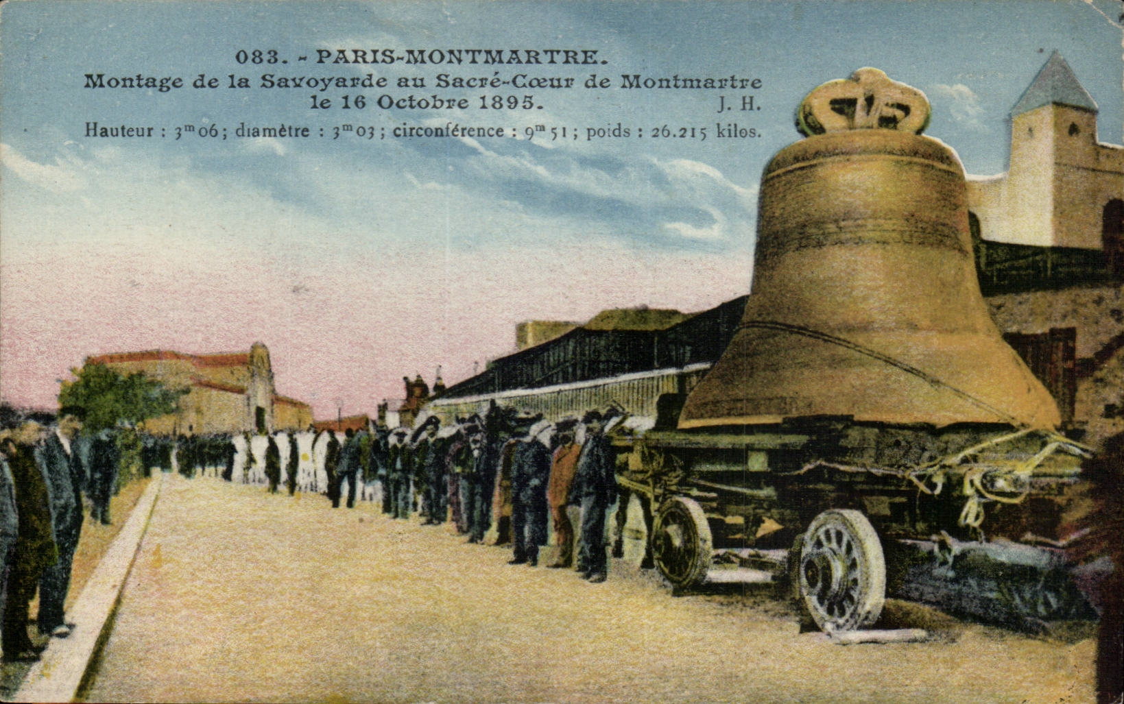 CPA Paris Montmartre Montage de la Savoyarde au Sacre Coeur 16 octobre 1895