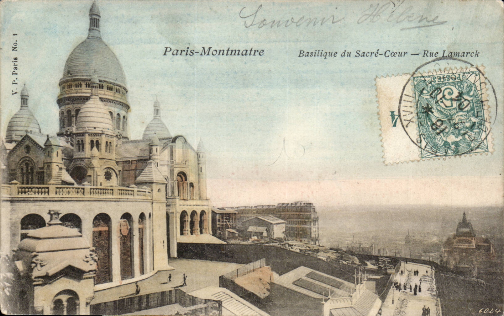 CPA Paris Montmartre Basilique du Sacre Coeur Rue Lamarck
