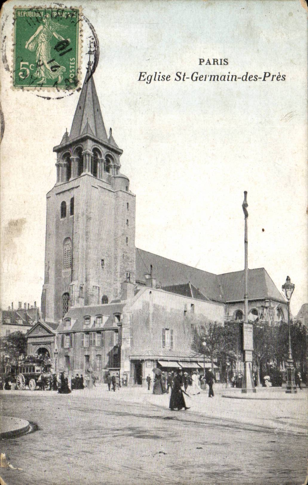 Paris - 6 - Church German St of Close CPA