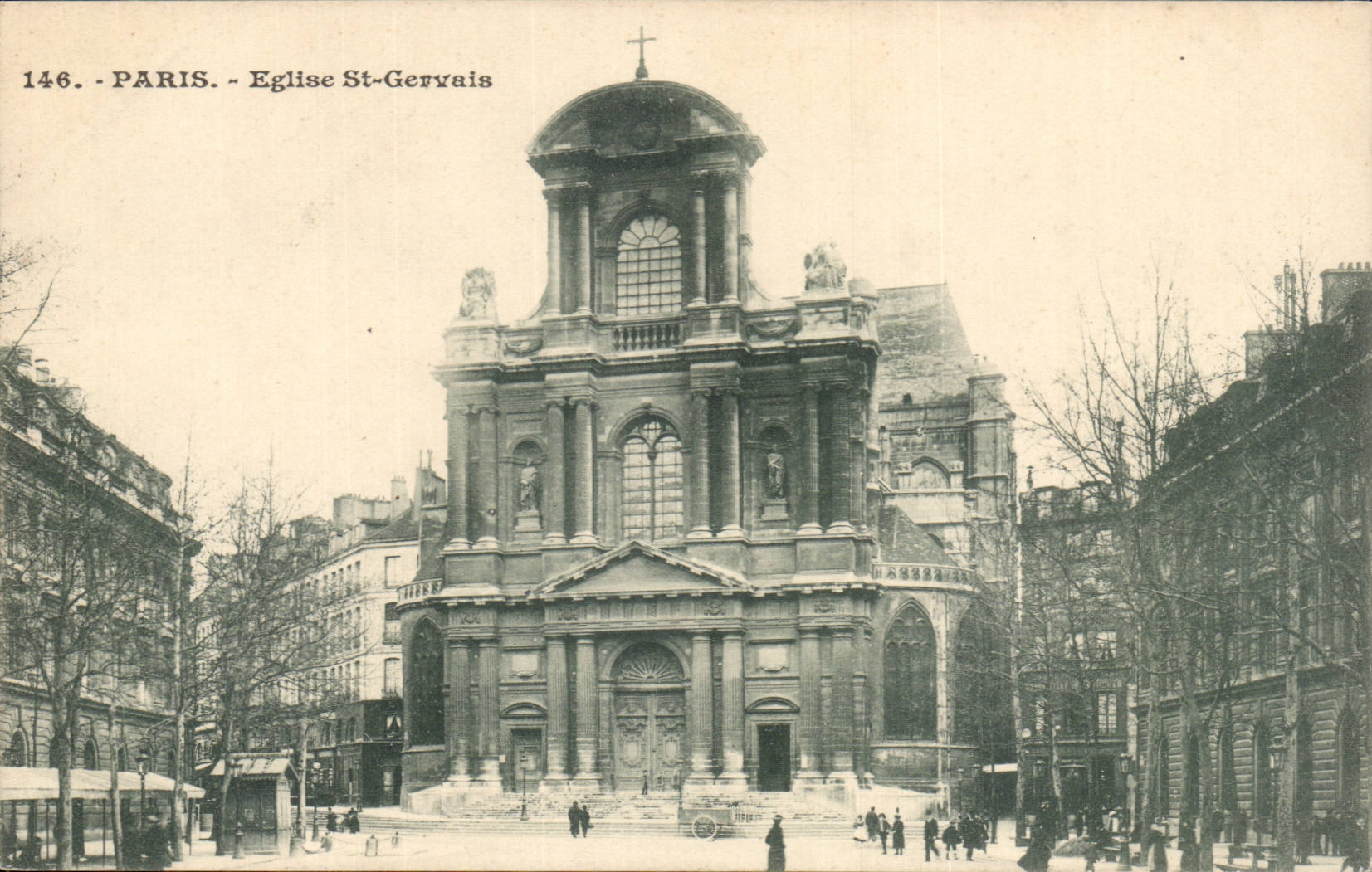 Paris - 4 - Eise Saint Gervais CPA 