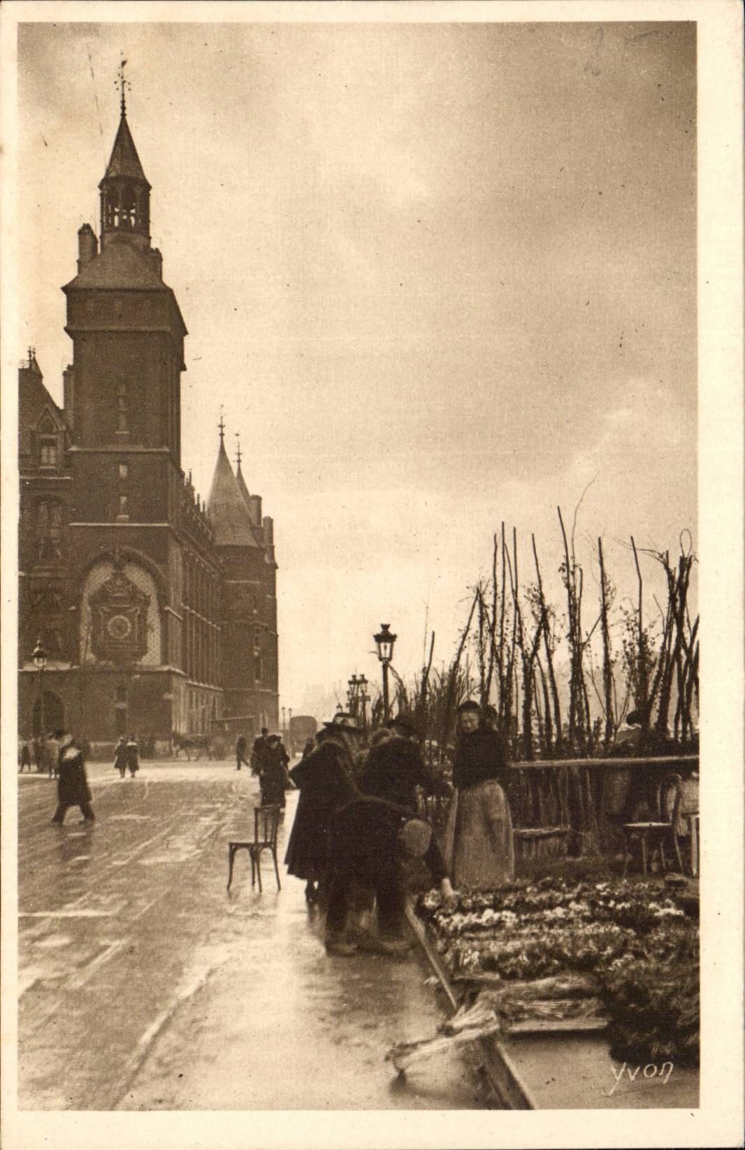 Paris - 4 - Marche aux Fleurs du Quai de l'Horloge CPA 