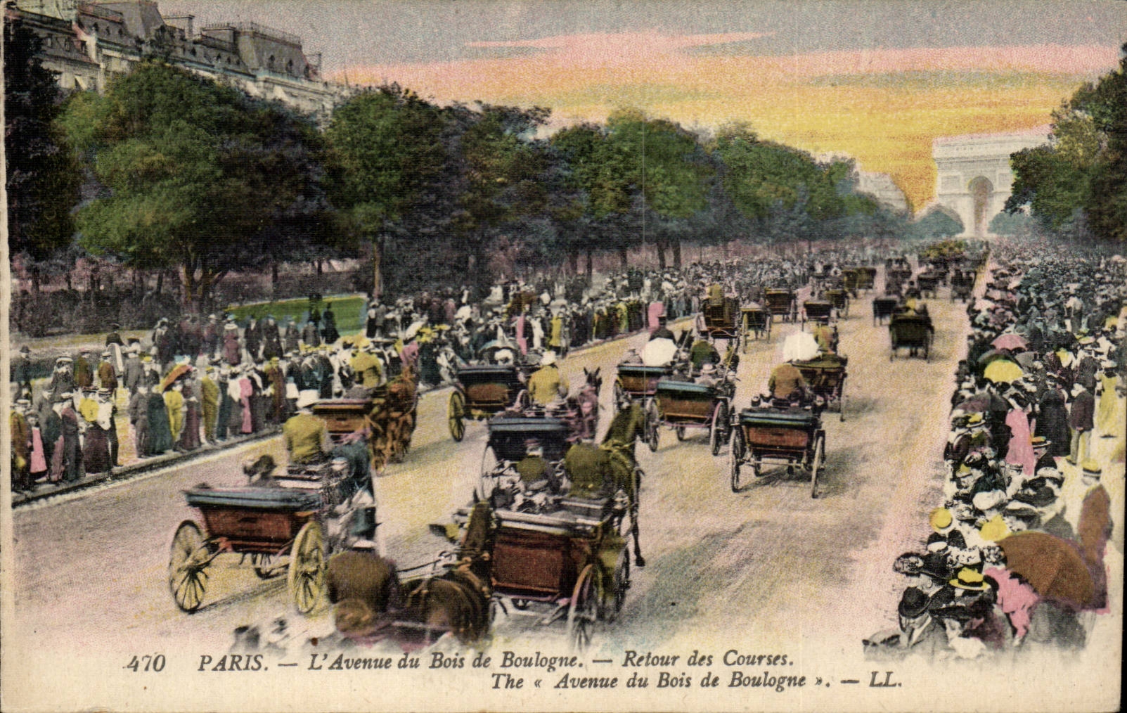 Paris - 16 - Avenue du Bois de Boulogne - Retour des Courses CPA
