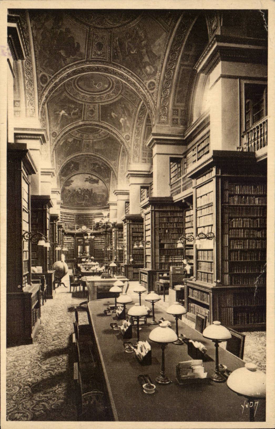 Paris 1 - Chambre des Deputes - Bibliotheque - Library CPA