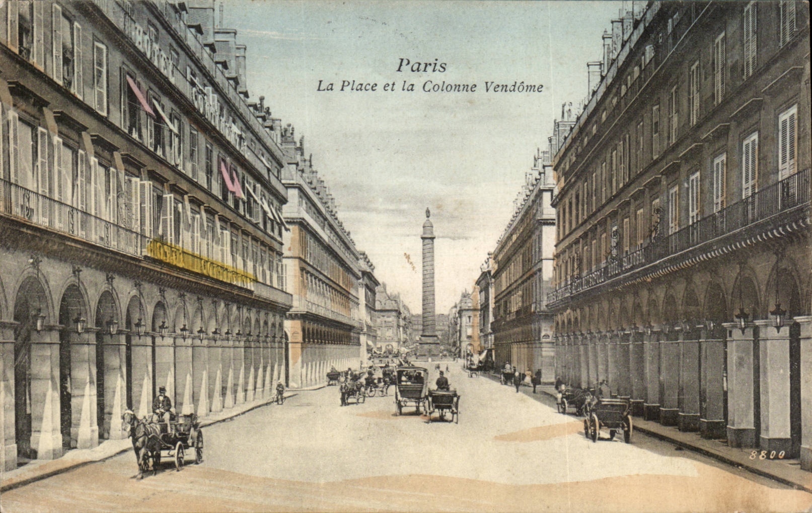Paris 1 - La Place et la Colonne Vendome - CPA 