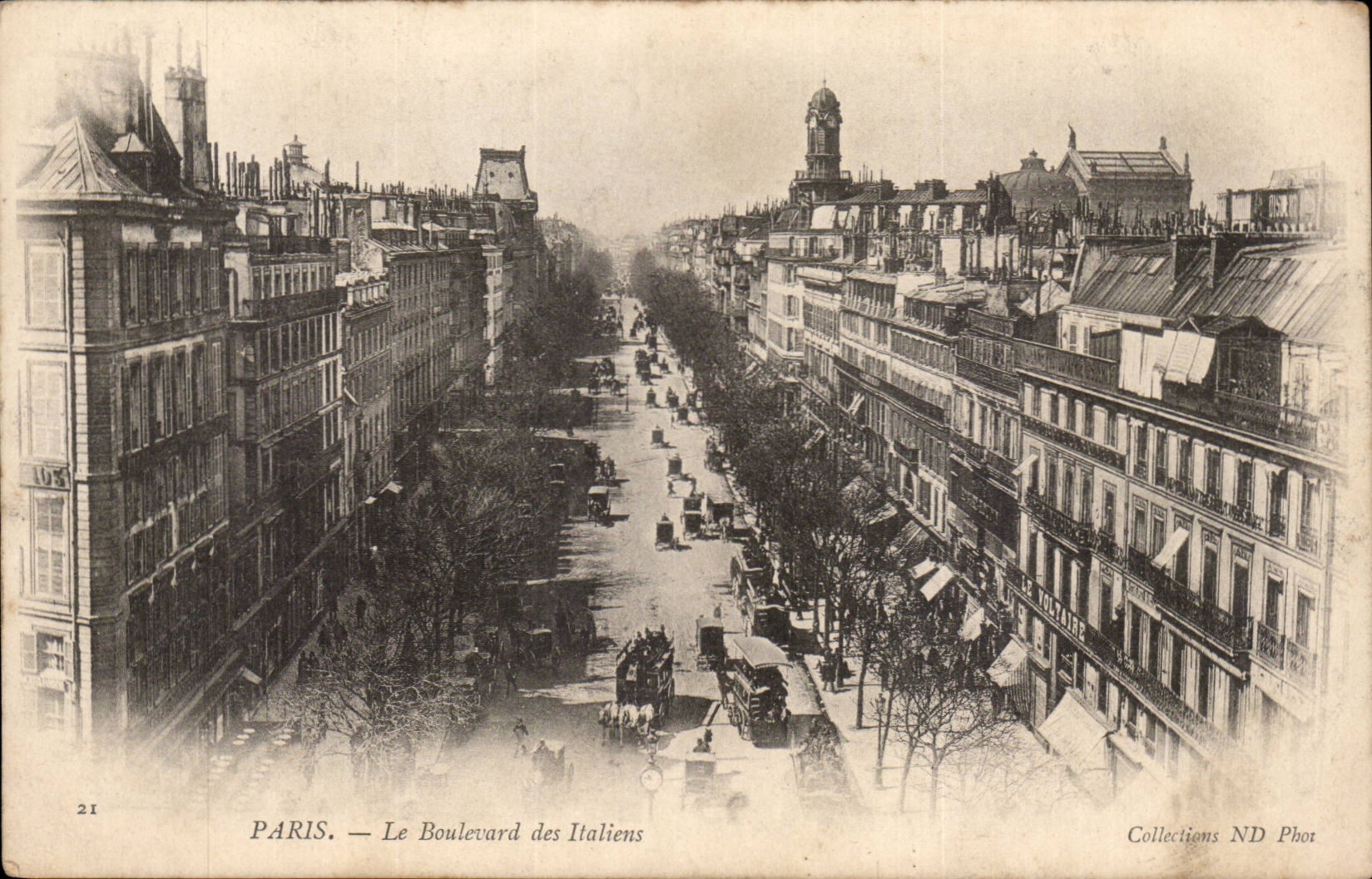 Paris 9 - Le Boulevard des Italiens - CPA