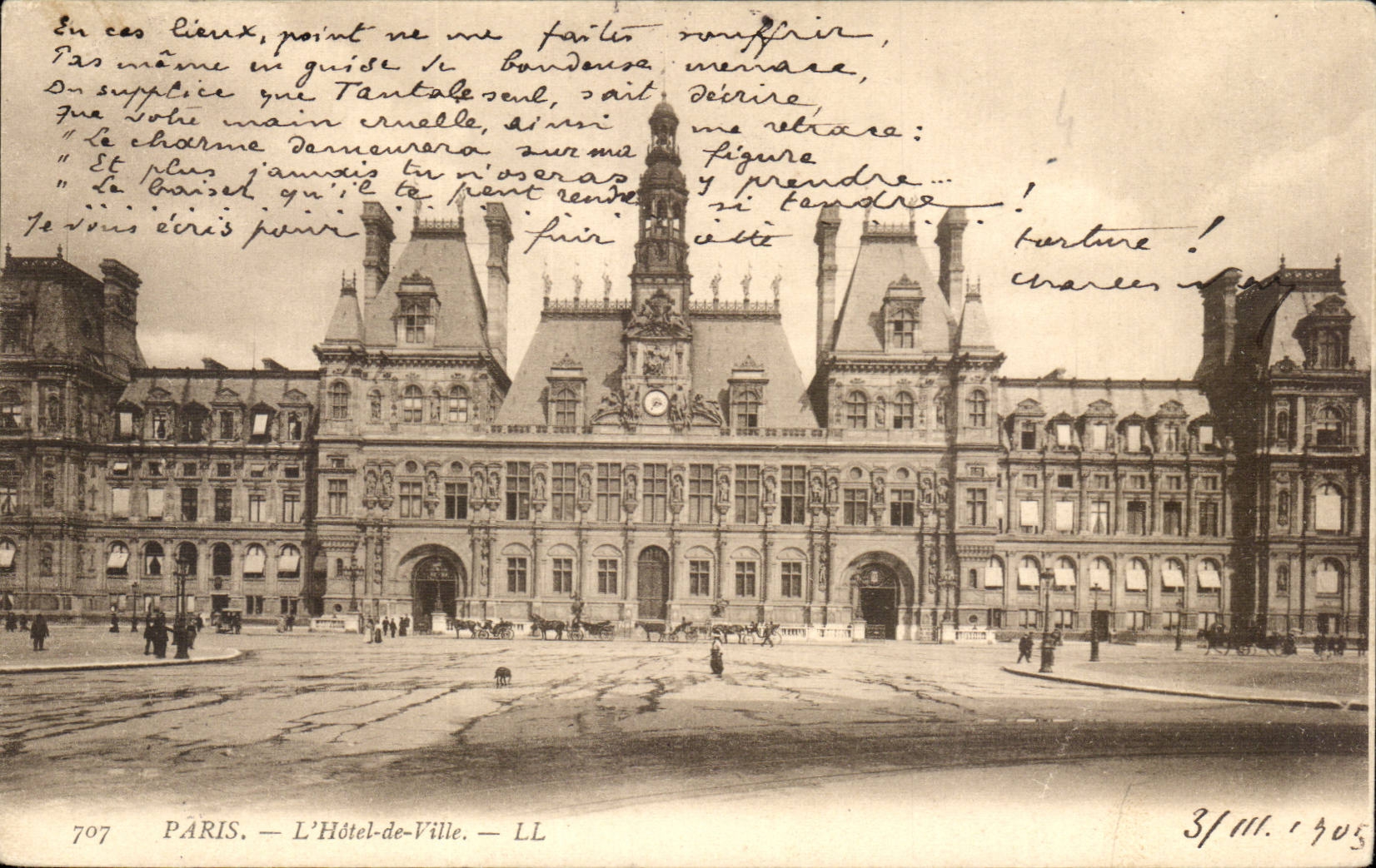 Paris 4 - L'Hotel de Ville - CPA 
