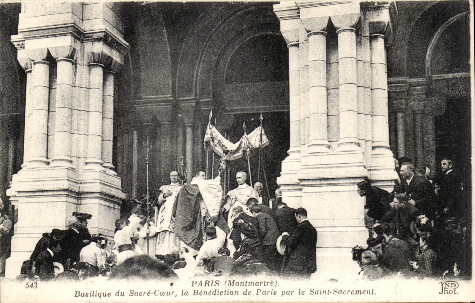 Paris 18 - Sacre Coeur la Benediction de Paris par le Saint Sacrement - Montmartre CPA