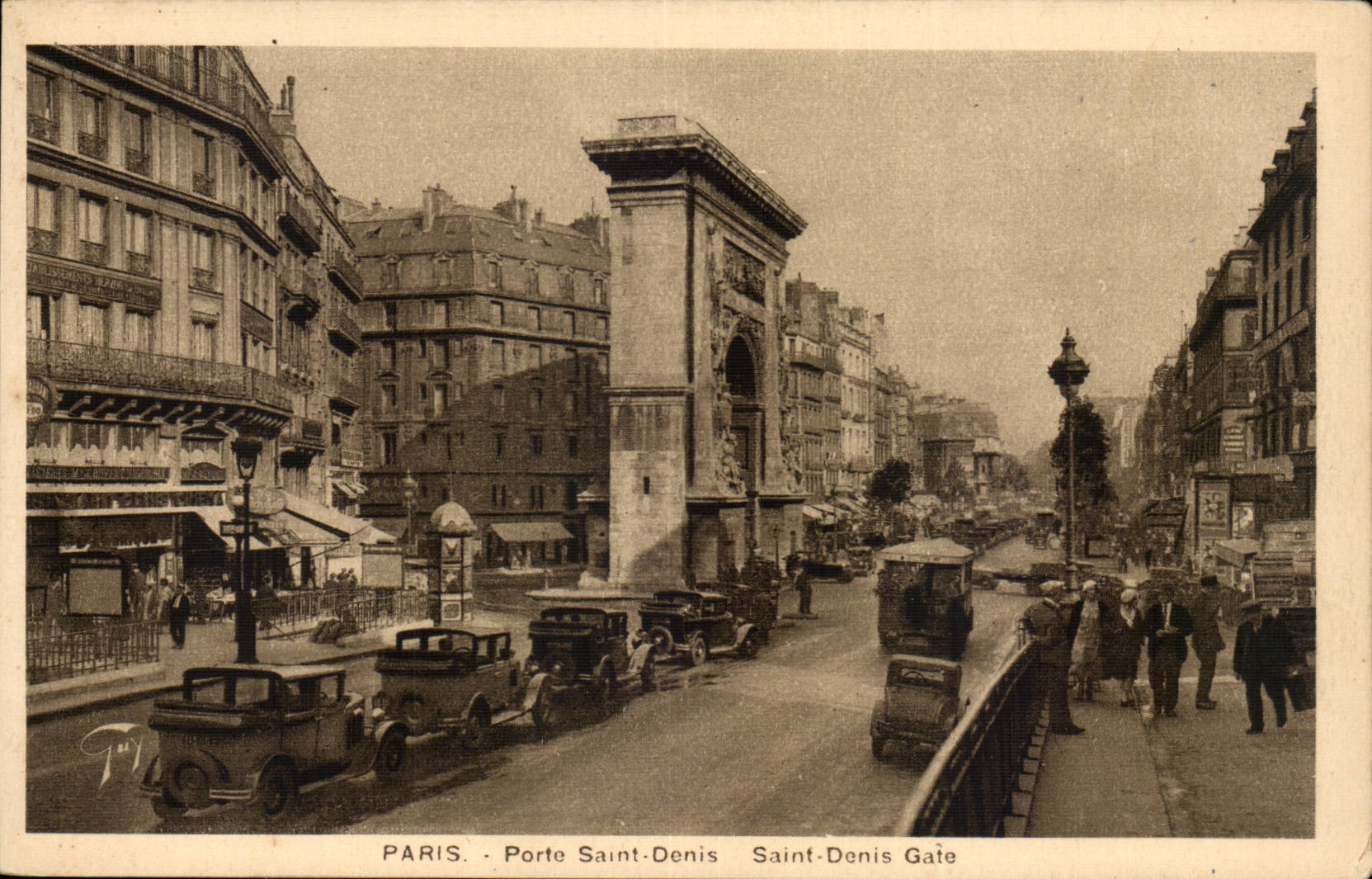 Paris 10 - Gate Saint Denis - Car - CPA