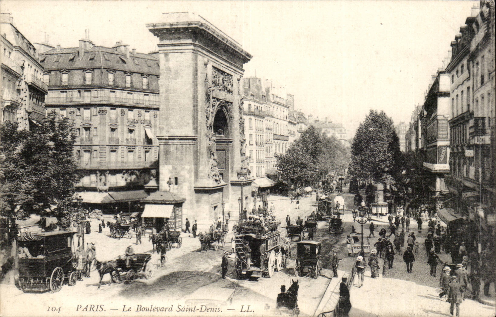 Paris 10 - The Boulevard Saint Denis - CPA