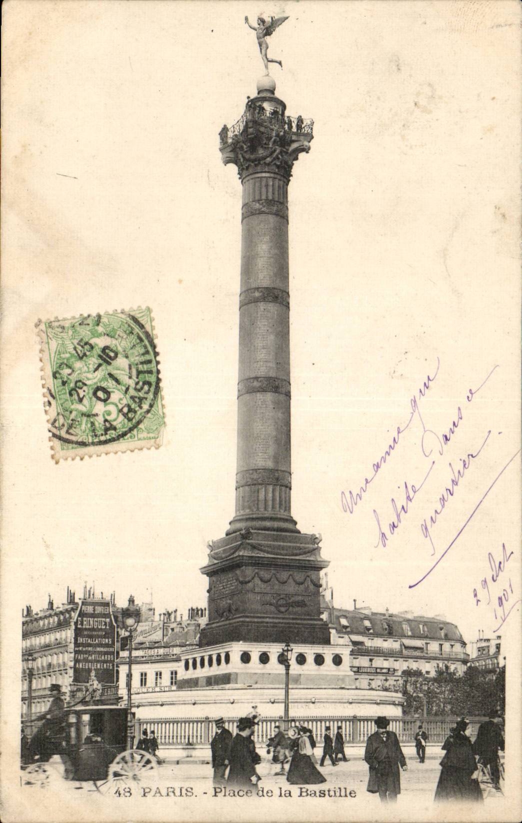 Paris 10 - Place Bastille - CPA