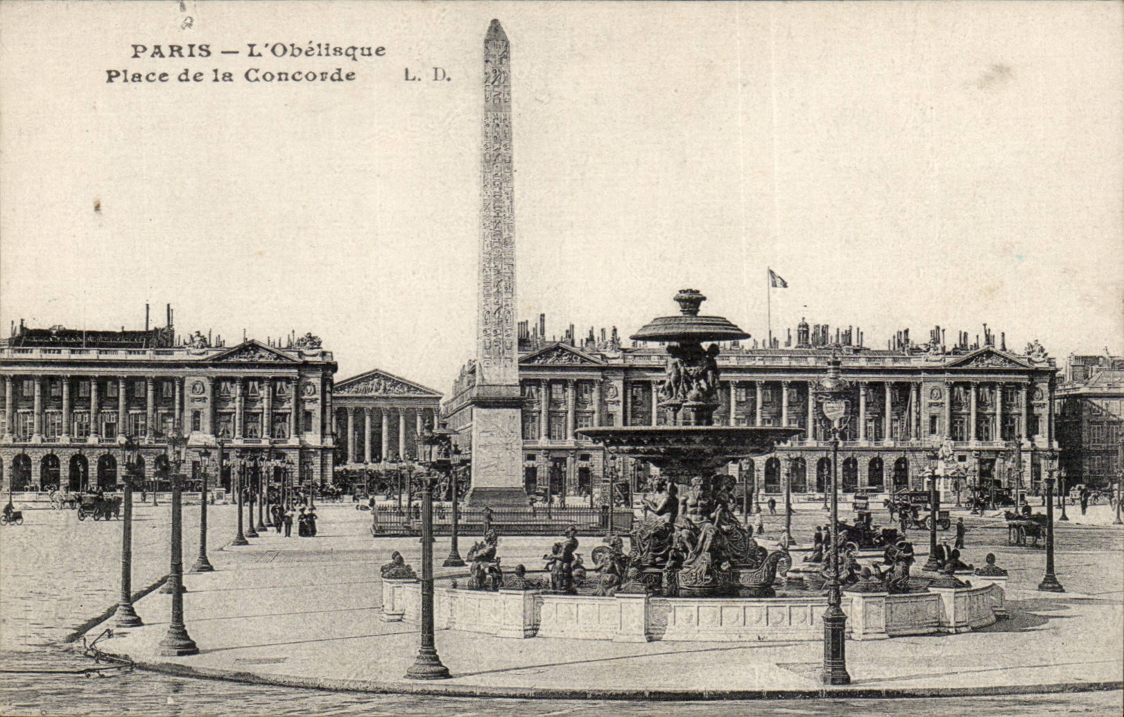 Paris - 8 - Place of the Harmony - Obelisk CPA