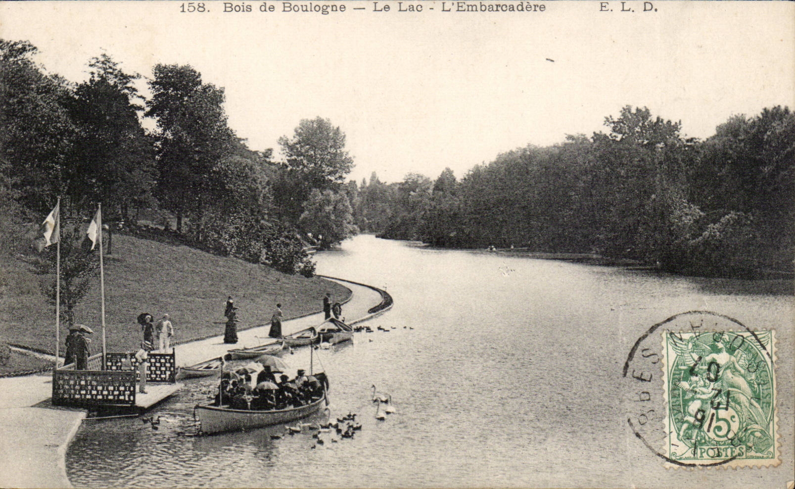 Paris 16 - Bois de Boulogne - Le Lac - L'Embarcadere - CPA