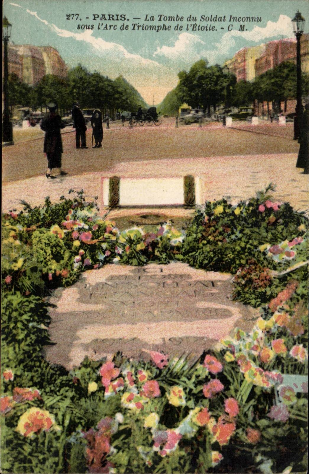 Paris 8 - The Tomb of the Unknown Soldier under Arc de Triomphe - CPA