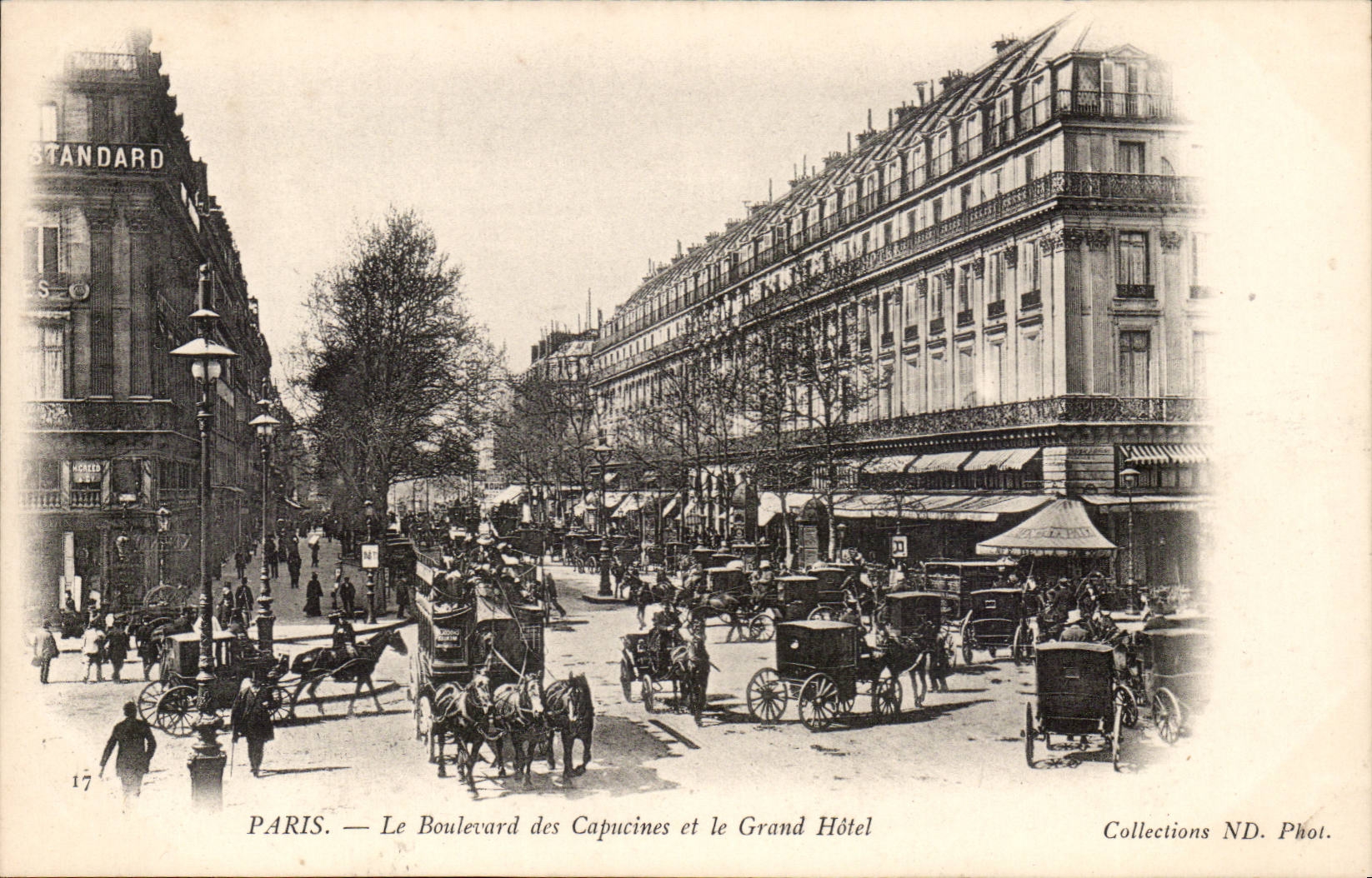 Paris - 9 - Le Boulevard des Capucines et le Grand Hotel - CPA