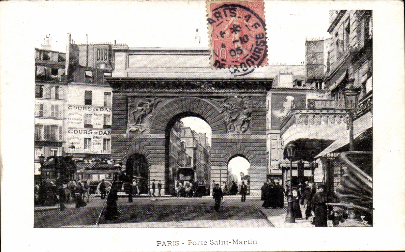 Paris 10 Gate Saint Martin - CPA