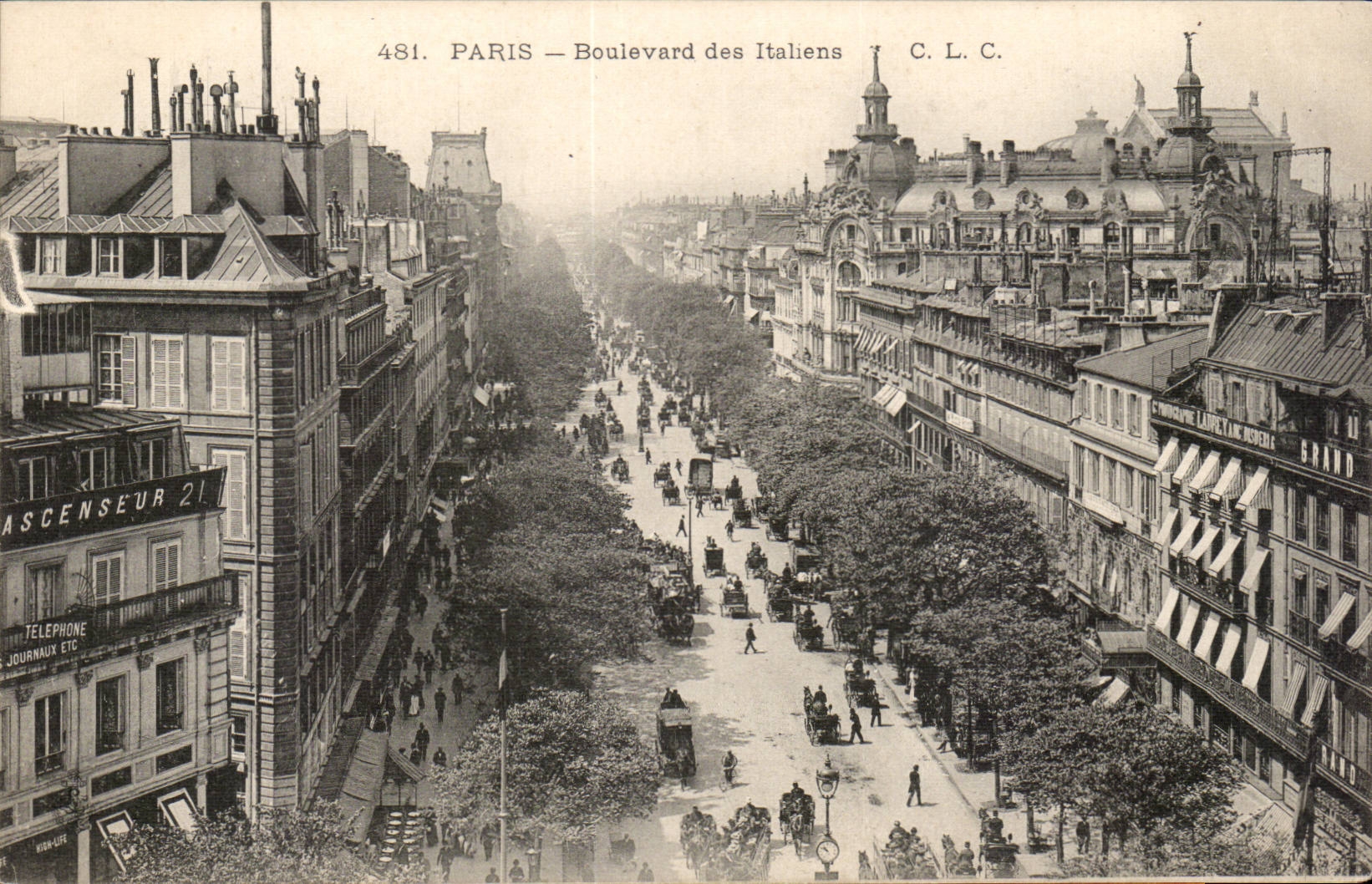 Paris 9 - Boulevard des Italiens - CPA