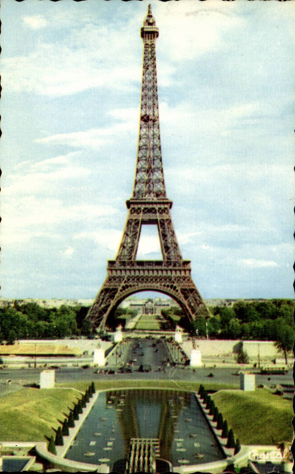 MODERN CARD Paris the Eiffel Tower