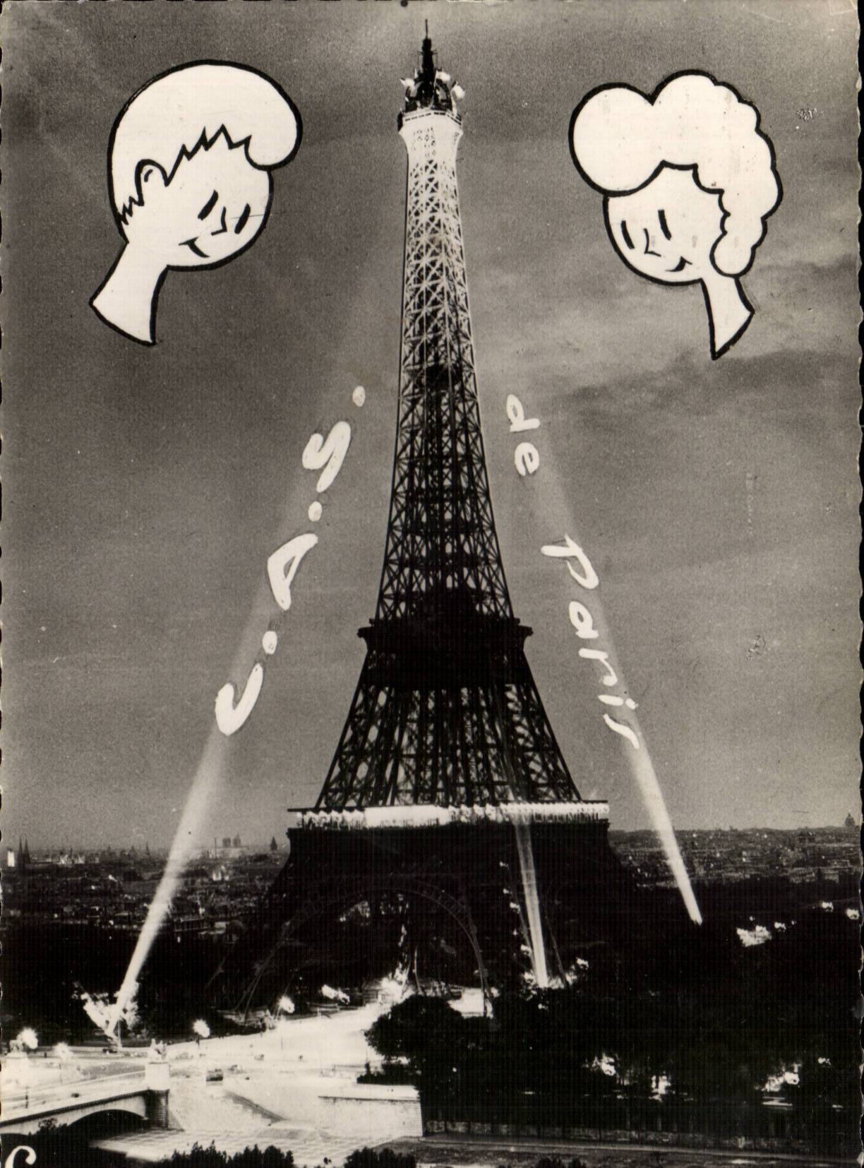 Paris MODERN CARD Eiffel Tower