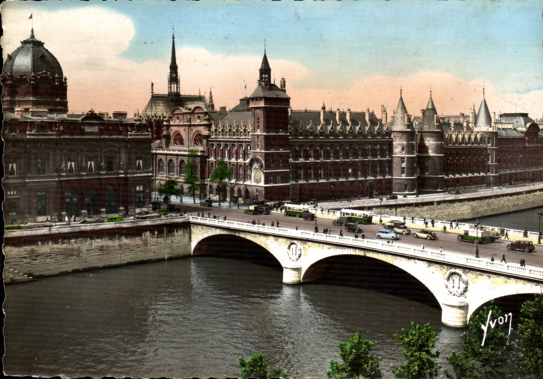Paris 1 - Pont au Change et le Palais de Justice - CPA 