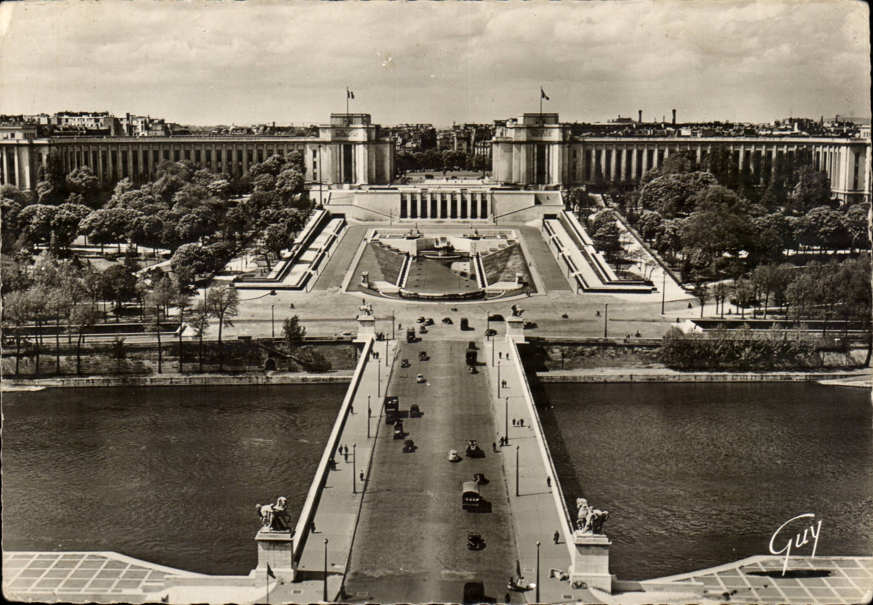 Paris 7 Pont D'Iena and the Palate of Chaillot - CPA