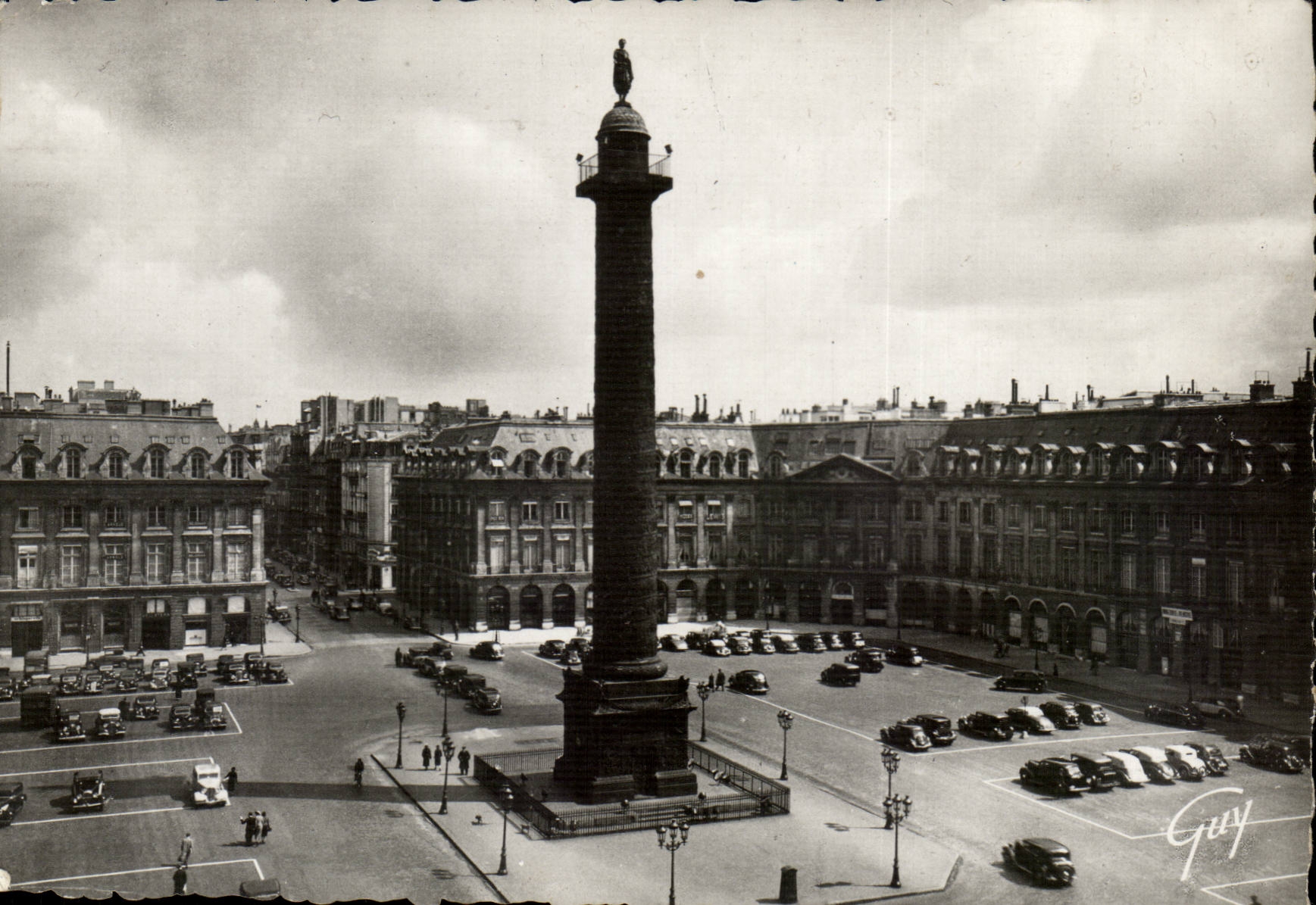 Paris - 1 Place et Colonne Vendome CPA 