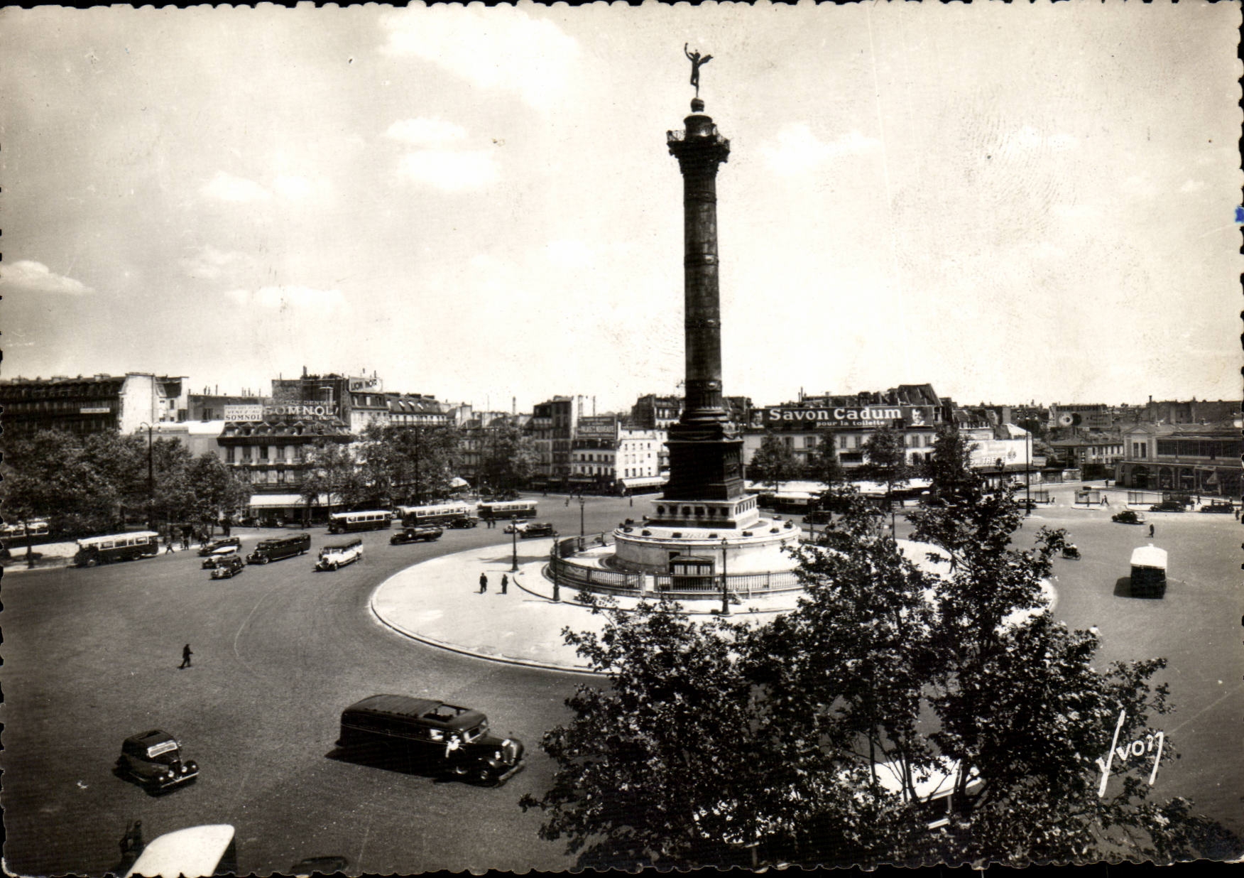 Paris - 10 - Place of the Bastille and Column July CPA