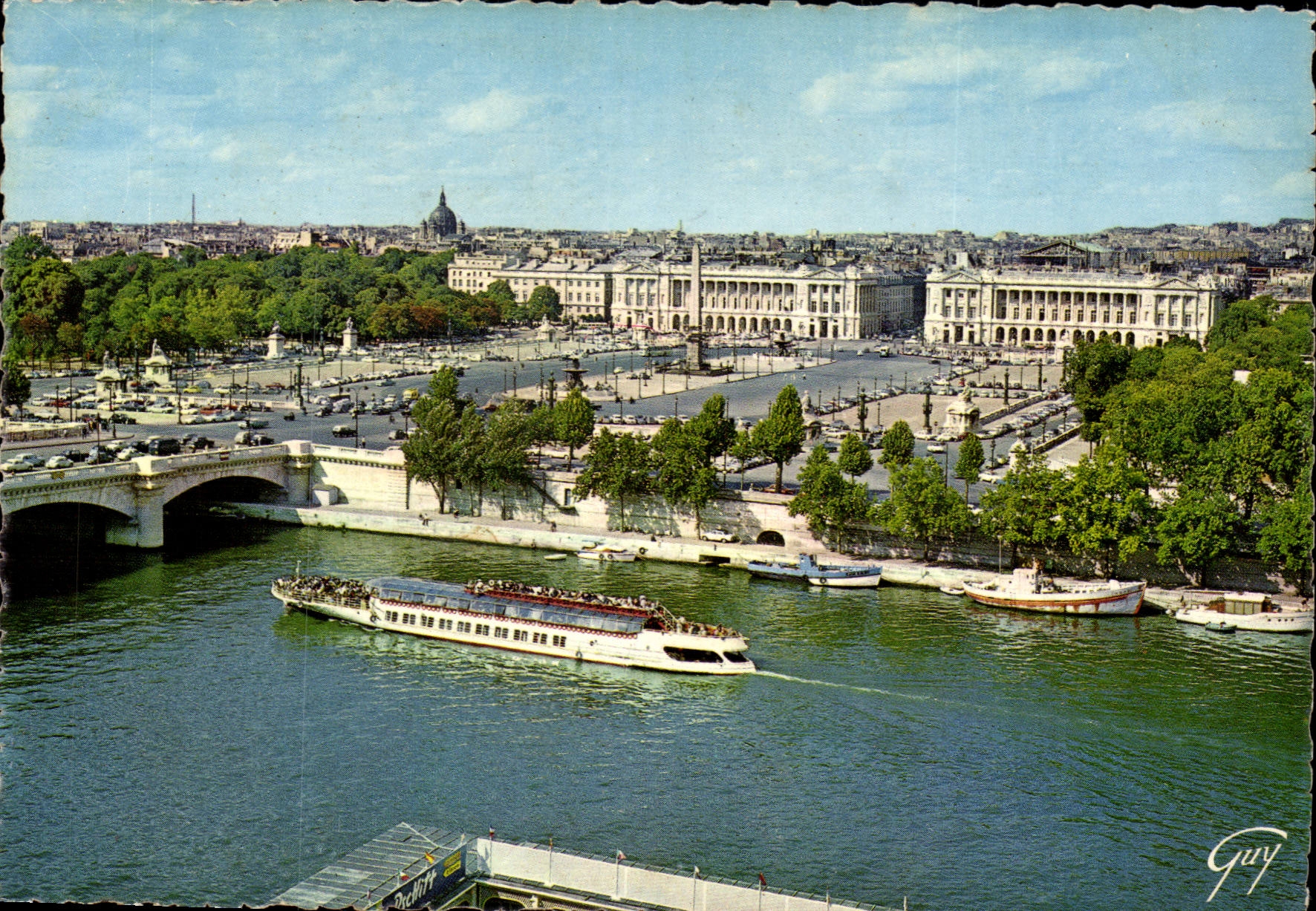 Paris - 8 - place of the harmony - the ministry for the navy - embassy of ETAS plain - hotel crillon CPA
