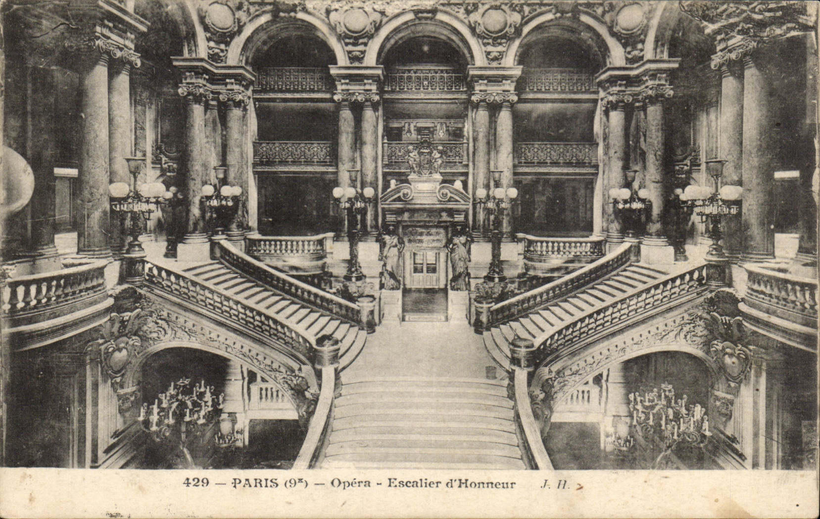 Paris 9 - Opera Escalier d'honneur - CPA 
