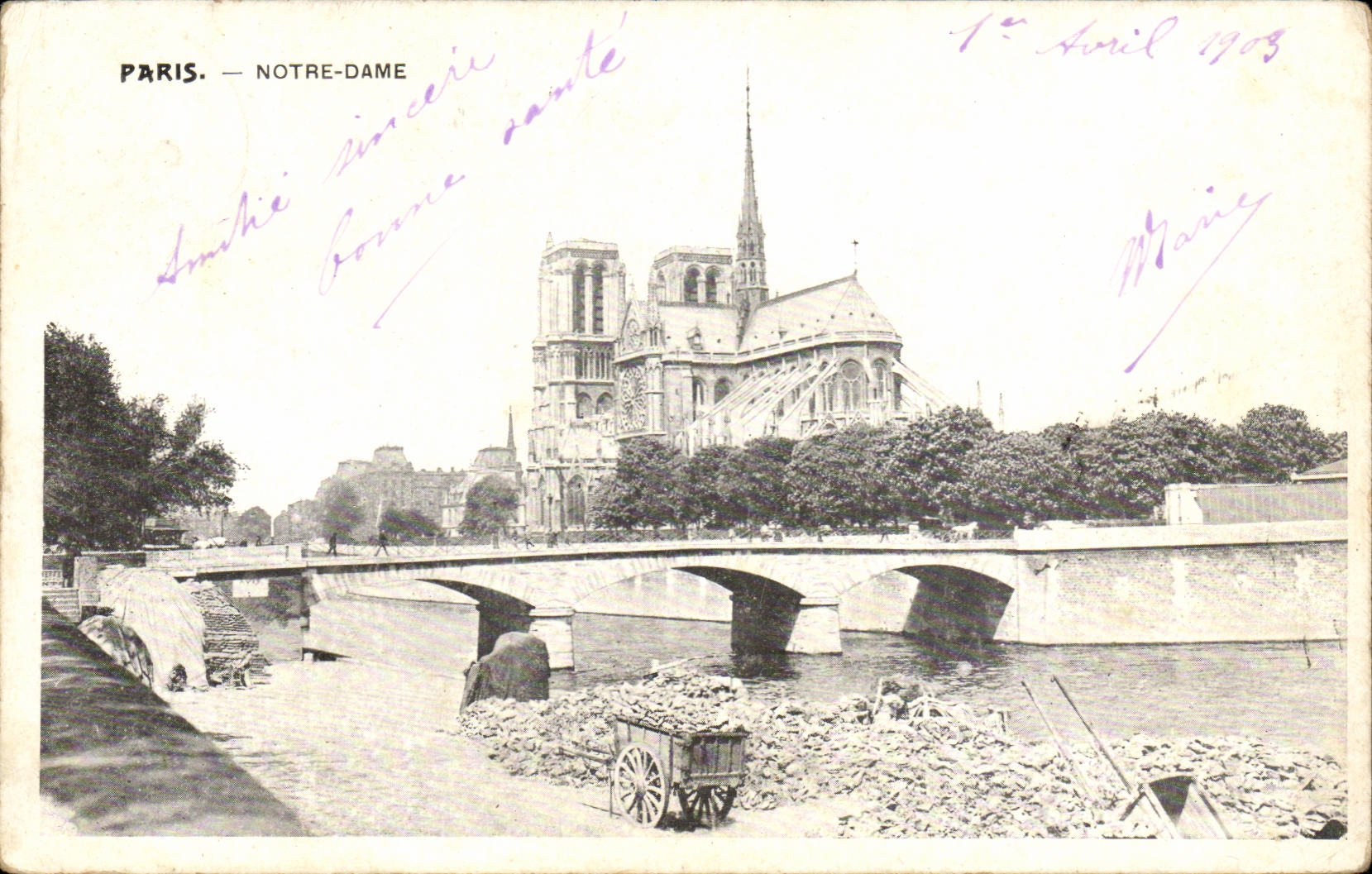 Paris 4 - Notre Dame - CPA 