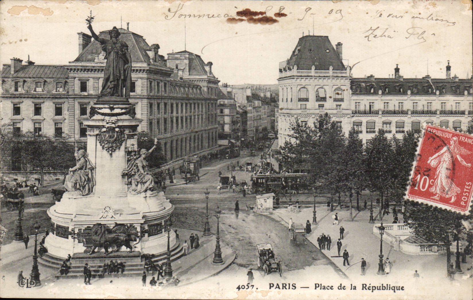 Paris 10 - Place Republic - CPA