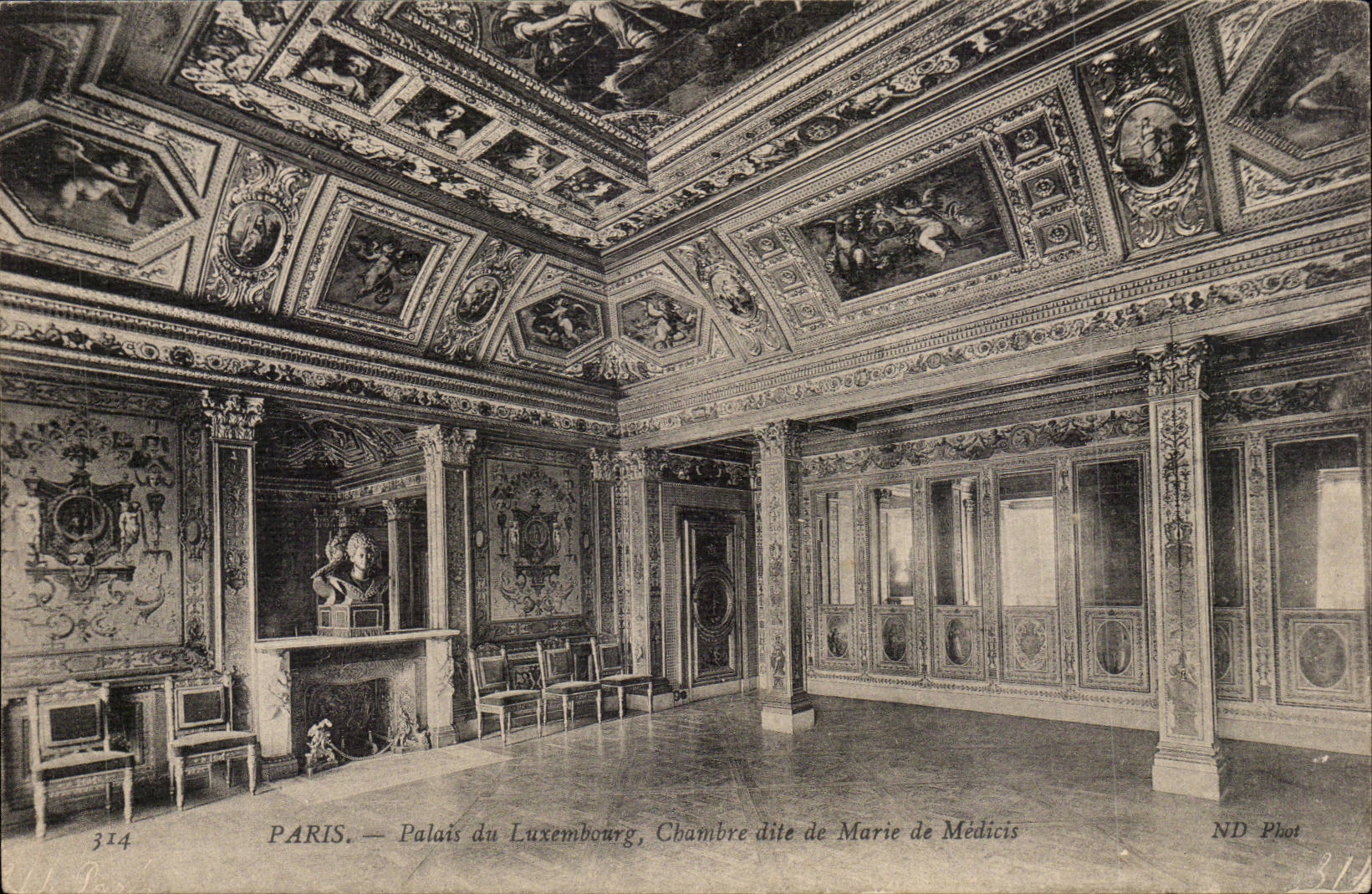 Paris - 6 - Palate of Luxembourg - Room known as Marie de Medicis - CPA