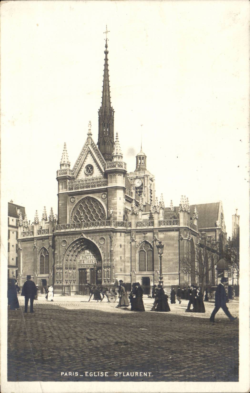 Paris - 10 - Church Saint Laurent CPA