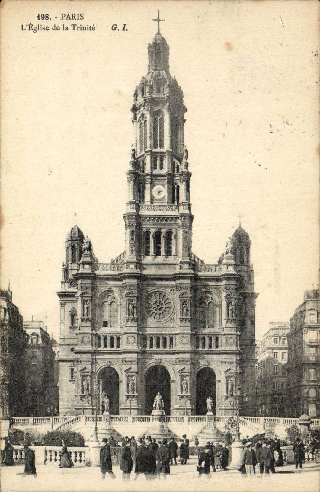 Paris - 9 - Eglise de la Trinite CPA 
